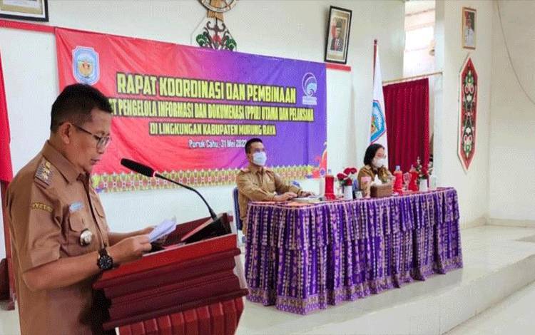 Kata Wabup Murung Raya Pada Rakor dan Pembinaan PPID Utama