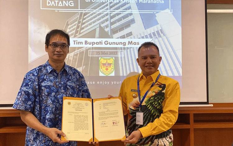 Begini Tujuan Bupati Gumas Tanda Tangani MoU dengan Universitas Kristen Maranatha