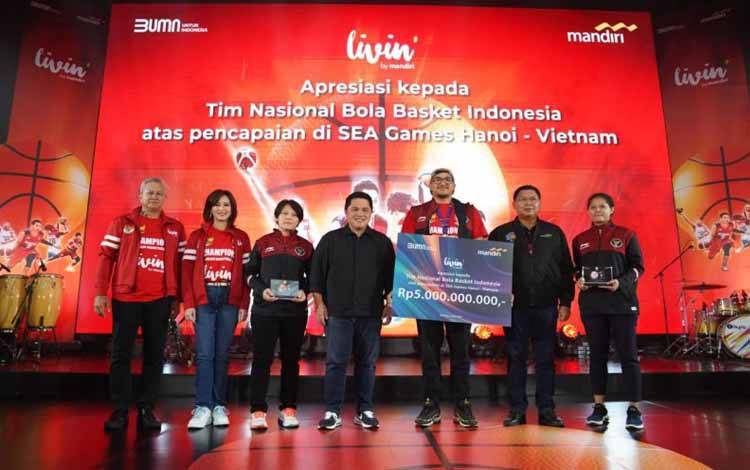 Timnas Basket Indonesia Diguyur Bonus Rp 5 Miliar Berkat Emas SEA Games
