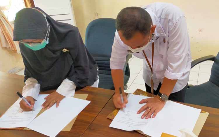 Dinkes Seruyan Teken MoU Bersama SMA Negeri 1 Kuala Pembuang Terkait ini