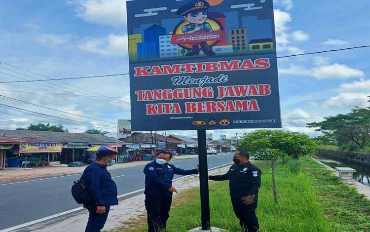 Divhumas Polri Cek Billboard Imbauan Kamtibmas di Palangka Raya
