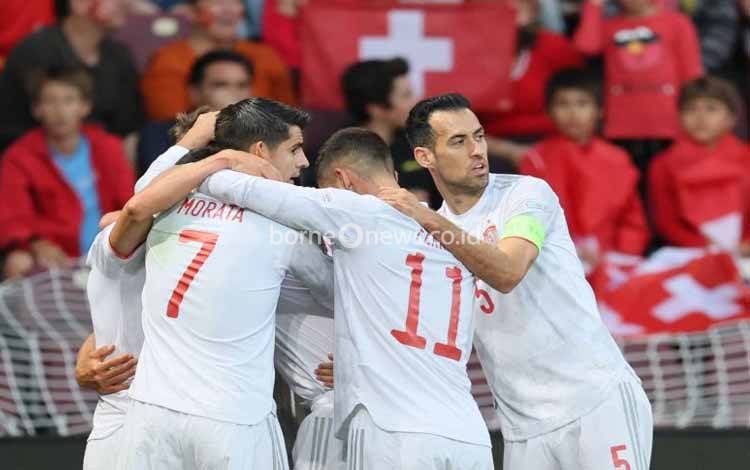 Sarabia jadi Penentu Kemenangan Spanyol atas Swiss