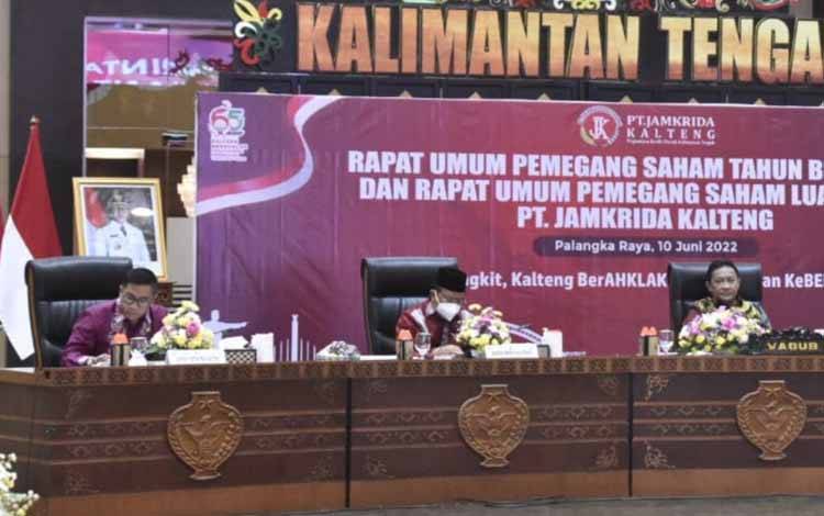 Wagub Kalteng Ingatkan Pemenuhan Setoran Penyertaan Modal PT Jamkrida
