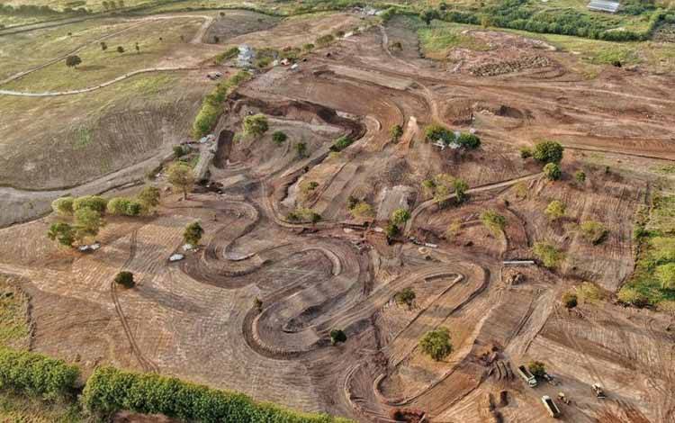 Lintasan MXGP Samota Sumbawa Sudah Rampung