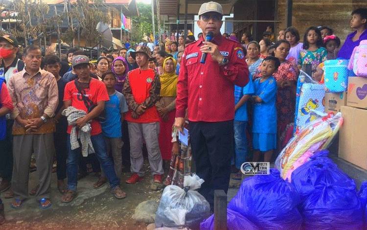 Pemkab Murung Raya Salurkan Bantuan Korban Kebakaran Batu Bua
