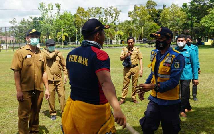 11 OPD Pemko Palangka Raya Latihan Tangani Kegawatdaruratan