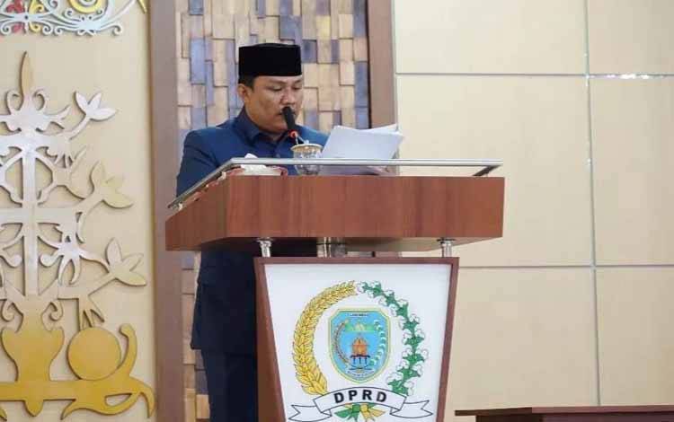 Bupati Lamandau Sampaikan LPP Pertanggung Jawaban APBD dan 6 Ranperda