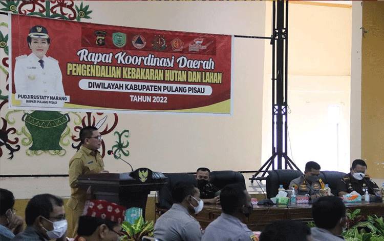 Pemkab Pulang Pisau Gelar Rakorda Pengendalian Karhutla