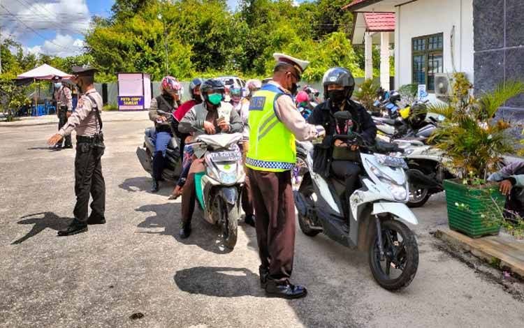Hari Kedua Operasi Patuh Telabang 2022, Satlantas Polres Katingan Tindak 39 Pelanggar