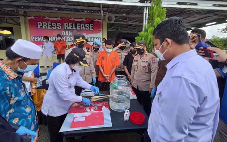 Wakil Bupati Gumas Apresiasi Pihak Kepolisian Ungkap Kasus Narkoba