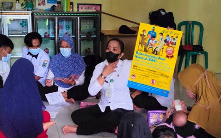 Tim Dinkes Kapuas Supervisi Pelaksanaan BIAN di Puskesmas Tamban Catur