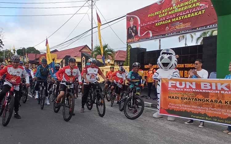 Polres Kobar Gelar Fun Bike Peringati Hari Bhayangkara?