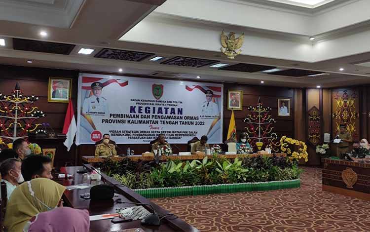Kesbangpol Kalteng Lakukan Pembinaan dan Pengawasan Ormas