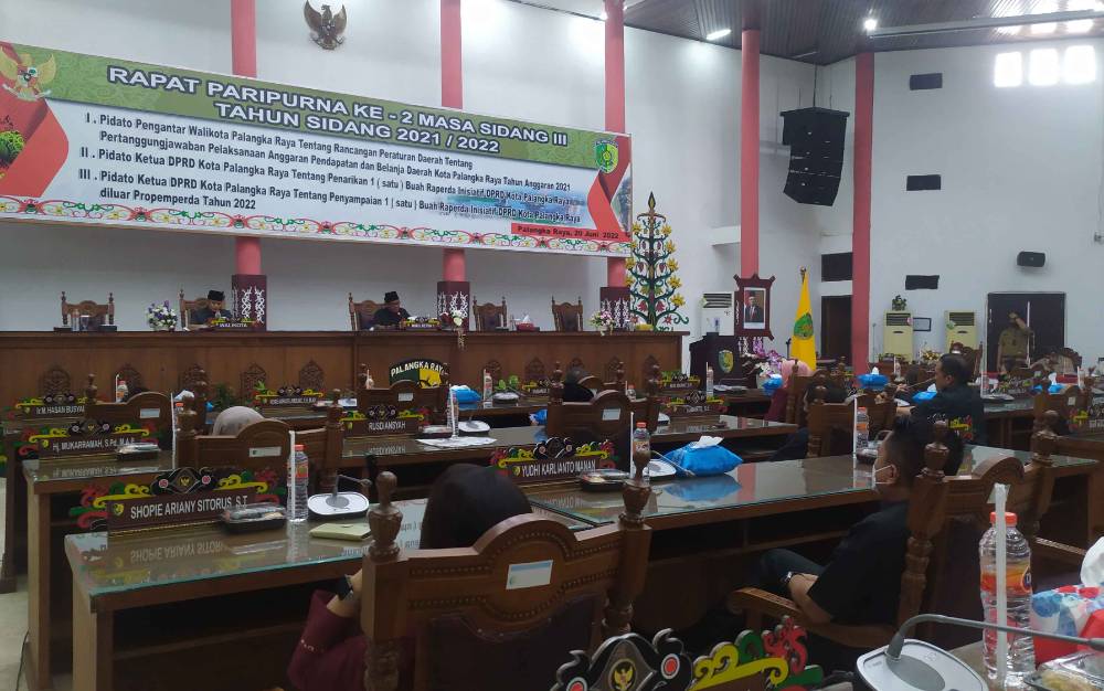 DPRD Palangka Raya Gelar Paripurna 3 Agenda Sekaligus
