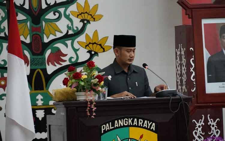 Wali Kota Palangka Raya Sampaikan Pertanggungjawaban APBD 2021