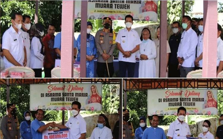 Bupati Barito Utara Berikan Bantuan Saat Anjangsana