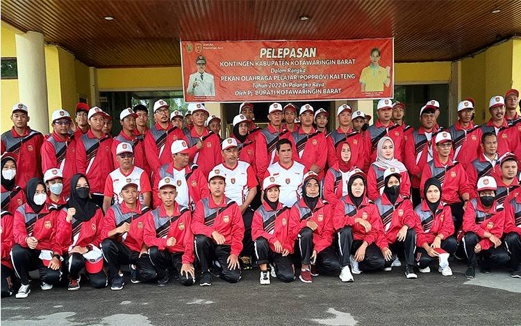 Lepas Kontingen Kobar ke Popprov Kalteng 2022, Pj Bupati Janji Tambahan Uang Pembinaan