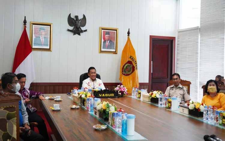 Wagub Kalteng Ikuti Rakor Penanganan PMK Secara Virtual