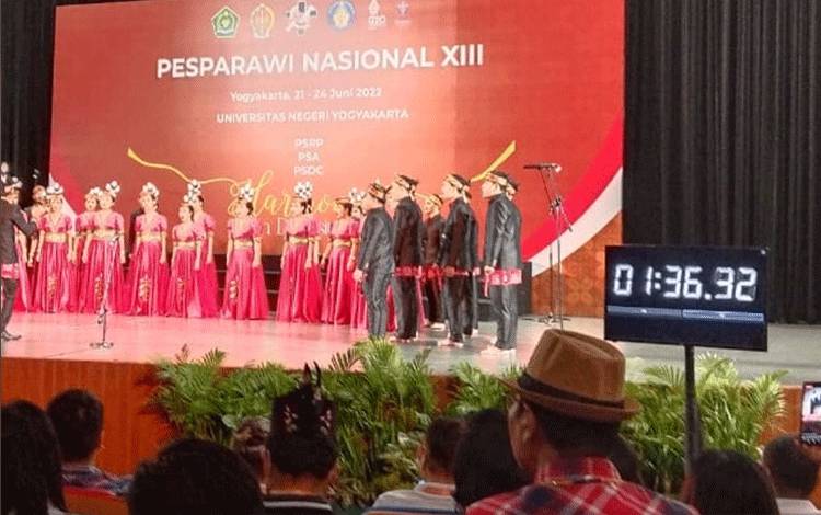 Total 12 Medali Berhasil Dibungkus Kontingen Pesparawi Nasional Kalteng