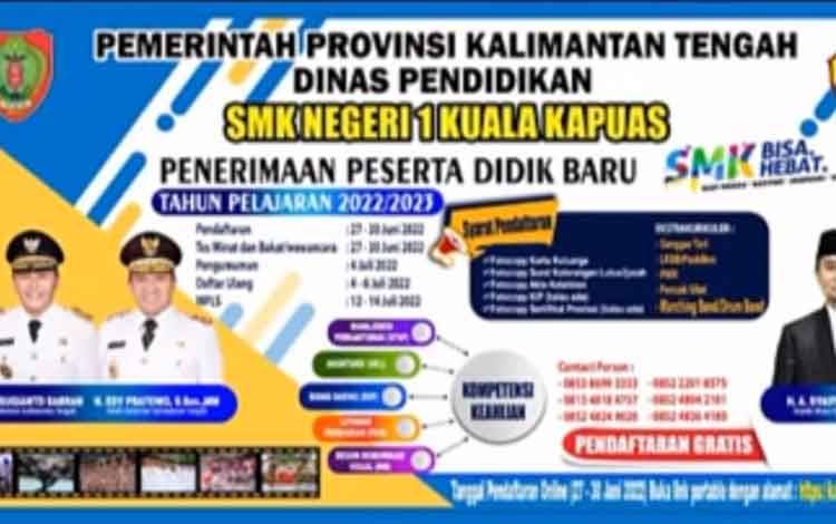 Penerimaan Peserta Didik Baru, SMKN 1 Kuala Kapuas Siapkan 11 Rombel