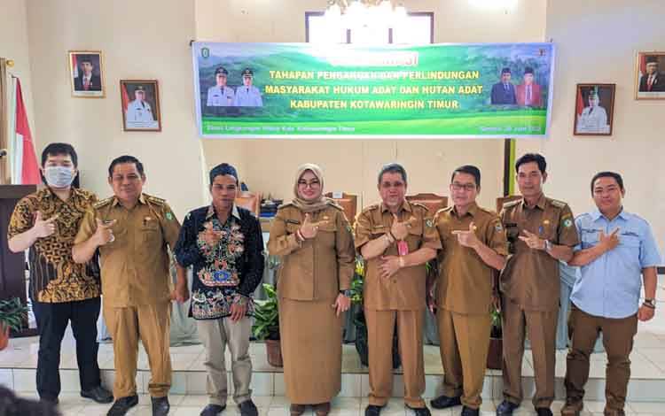 DLH Kotim Sosialisasi Tahapan Pengakuan dan Perlindungan Masyarakat Hukum Adat
