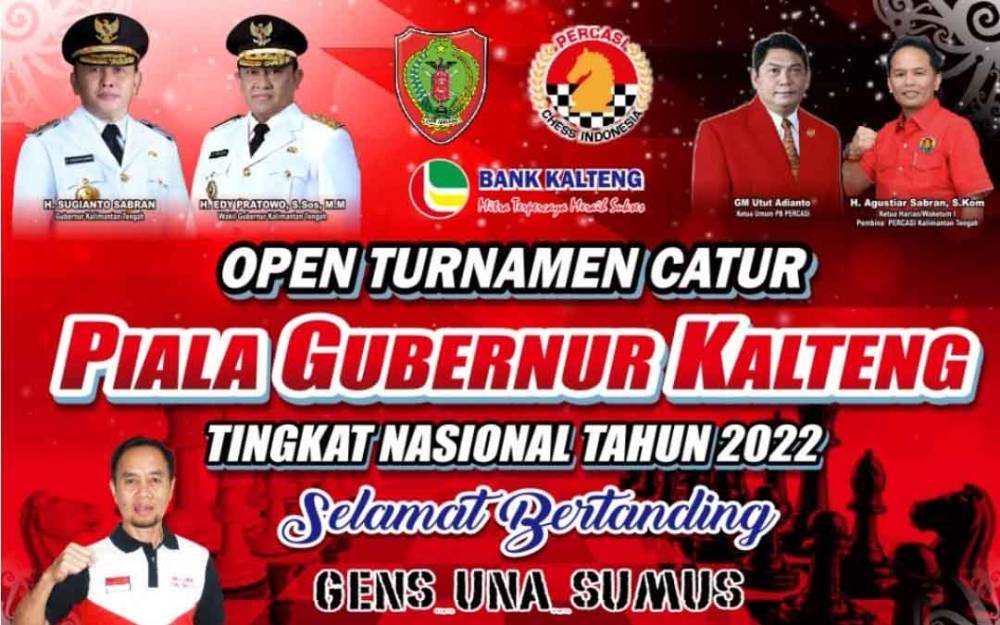 Siap-siap Bulan Depan Digelar Turnamen Catur Piala Gubernur Kalteng