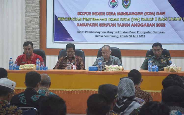 Bupati Seruyan: Data IDM Harus Jadi Acuan Penyusunan?RKPDes dan APBDes