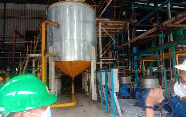 Salah satu mesin di pabrik kelapa sawit atau PKS