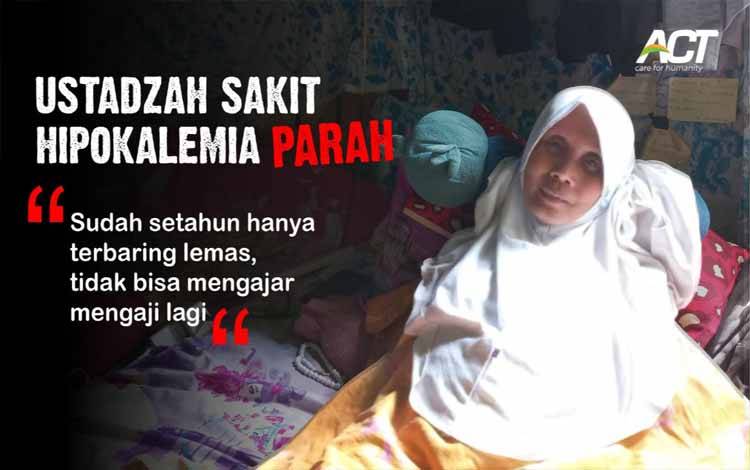 Ustadzah Ini Lumpuh dan Biayai 4 Anak, Mari Bantu Donasi