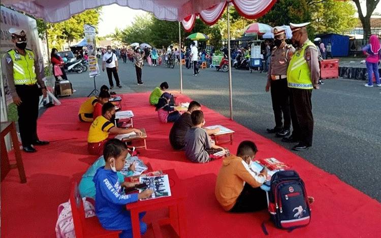 Berbagai Kegiatan Ini Diadakan Satlantas Polres Kapuas di Area Car Free Day