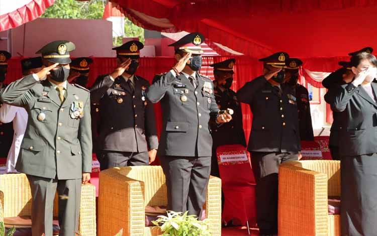 Kapolres Barito Timur dan Forkopimda Ikut Upacara Hari Bhayangkara Secara Virtual