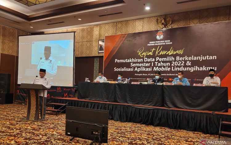KPU Kalteng Tetapkan Daftar Pemilih Berkelanjutan 1,7 Juta Lebih