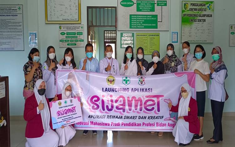 Poltekkes Palangka Raya Bersama Puskemas Kalampangan Lauching Aplikasi Remaja Smart dan kreatif