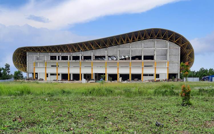 Pembangunan Gedung Sport Center Pangkalan Bun terus dilanjutkan