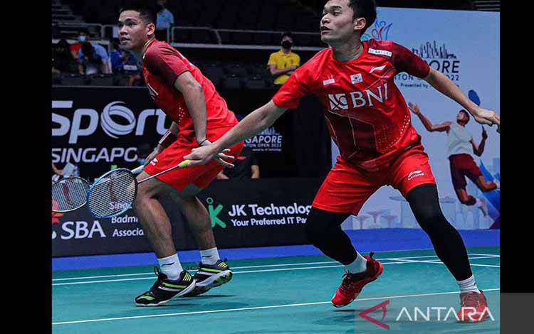 Fajar/Rian Atur Pertemuan Kontra Leo/Daniel di Final Singapora Open 2022