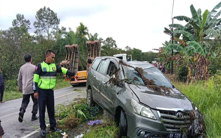 Begini Kronologis Laka Maut di Pulang Pisau Renggut 6 Jiwa di Antaranya Mantan Kepala Kanwil Kemenag Kalteng