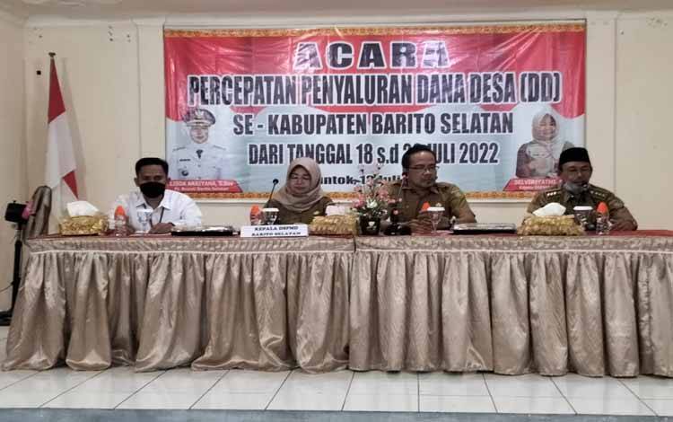 DSPMD Barito Selatan Dorong Percepatan Pencairan Dana Desa