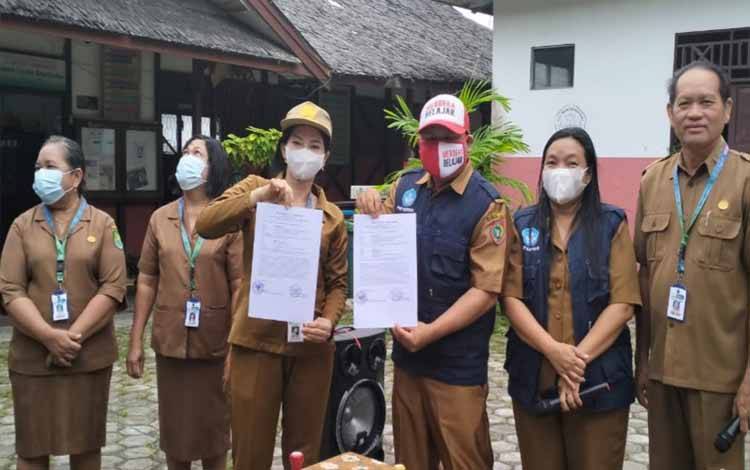 Komunitas Bahalap Guru Penggerak Kapuas Teken MoU Dengan SDN 5 Selat Hilir, Ini Tujuannya