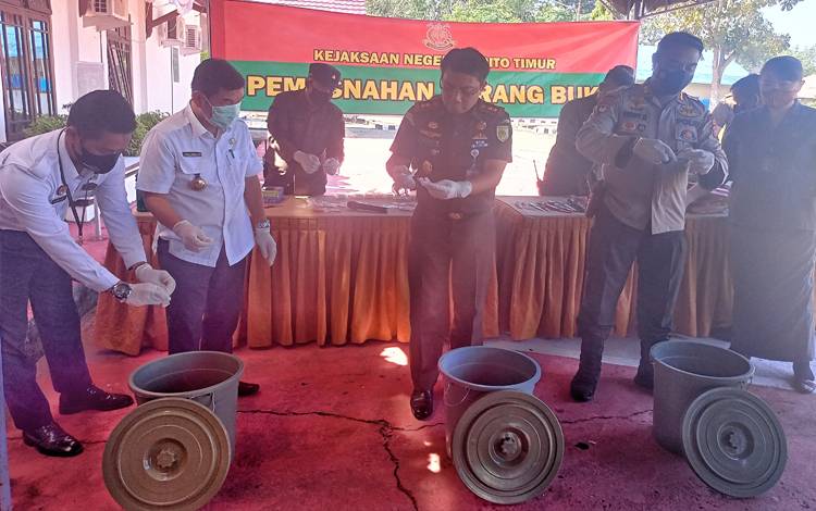 Perkara Narkoba Dominasi Barang Bukti Dimusnahkan Kejari Barito Timur