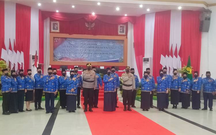 Lantik Ketua Korpri Polda Kalteng 2022 - 2027
