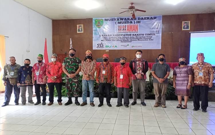 AMAN Barito Timur menggelar musyawarah daerah atau Musda III di Tamiang Layang, Jumat, 22 Juli 2022. (FOTO: BOLE MALO)