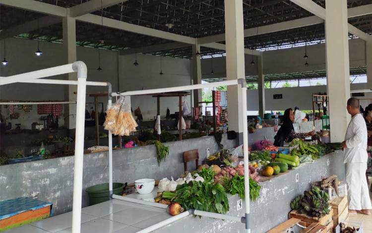 Akibat Sepi Pembeli, Pasar Sungai Bulin Mulai Ditinggalkan Pedagang