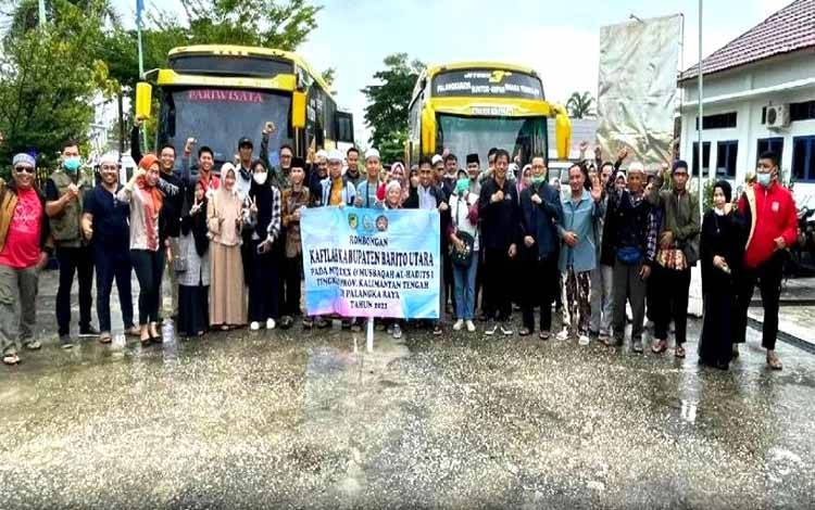 Kafilah MTQ Barito Utara Bertolak ke Palangka Raya