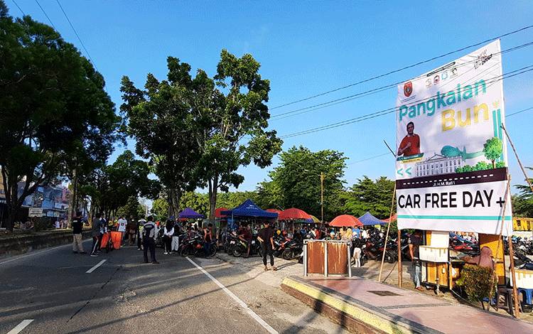 Lokasi Care Free Day Pangkalan Bun, Minggu, 24 Juli 2022. (FOTO : DANANG)