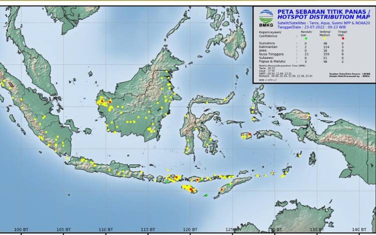 Titik Panas Masih Bermunculan di Kotim