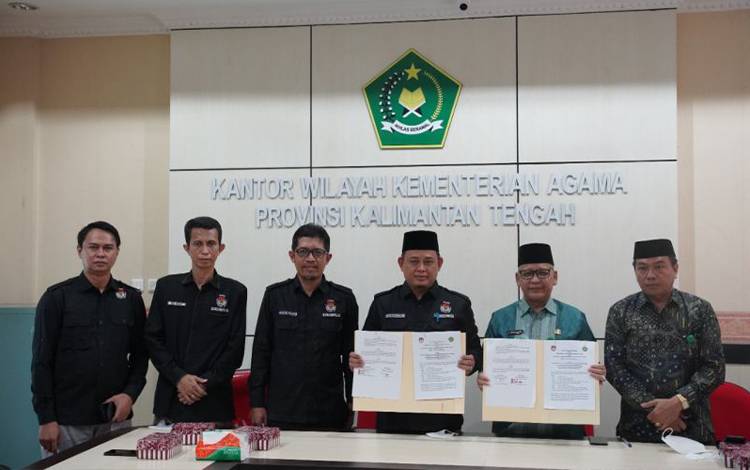 KPU-Kemenag Kalteng Kolaborasi Mutakhirkan Data Pemilih Bagi Siswa