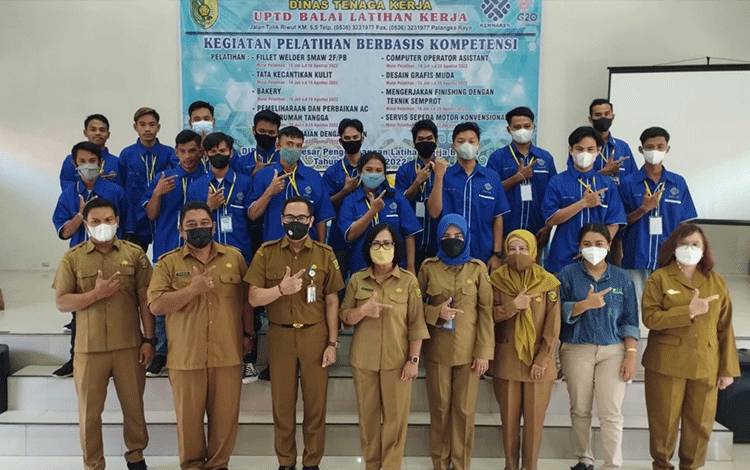 Disnaker Palangka Raya Buka Pelatihan Berbasis Kompetensi Tahap 2