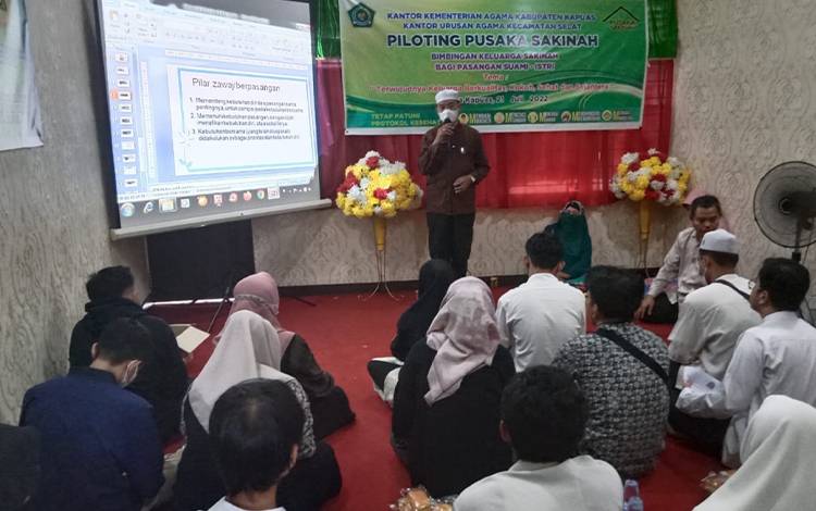 Kegiatan launching piloting Pusaka Sakinah di KUA Kecamatan Selat. (FOTO: KUA SELAT)