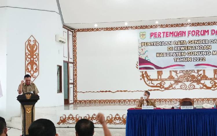 Sekda Gumas Paparkan Pentingnya Data Gender dan Anak