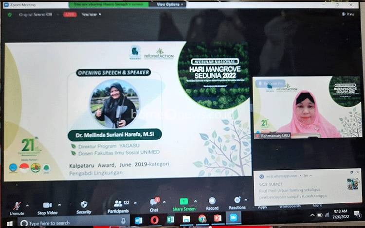 Webinar Yagasu Kaji Ekologi Mangrove